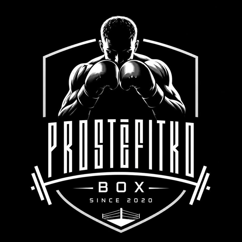 PROSTĚFITKO BOX — logo boxerského oddílu